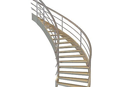 弧形楼梯模型3d模型