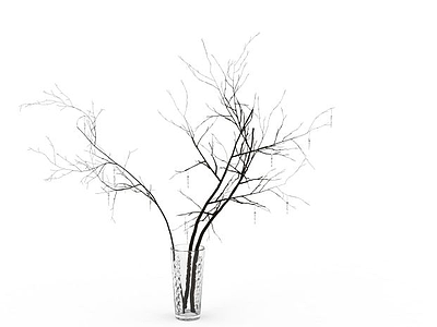 冬天树木模型3d模型