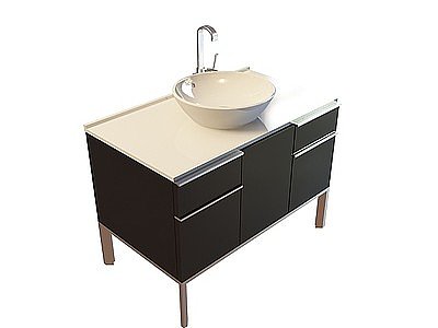 柜式洗手台模型3d模型