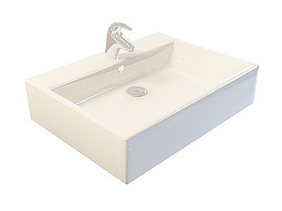 方形洗手池模型3d模型