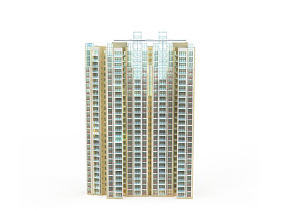 3d公寓式住宅免费模型