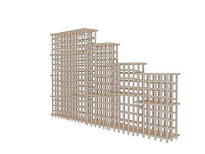 建筑式红酒架模型3d模型