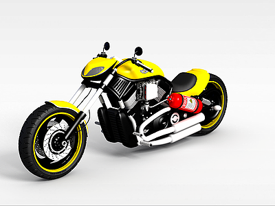 摩托车跑车模型3d模型