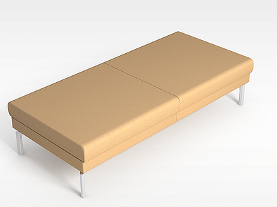 3d简约沙发凳模型