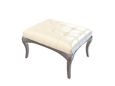 皮质沙发凳模型3d模型