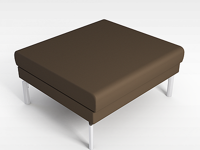 3d布艺沙发凳模型