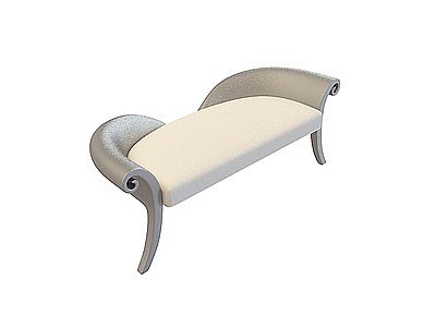 3d简约沙发凳模型