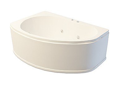 简约浴缸模型3d模型