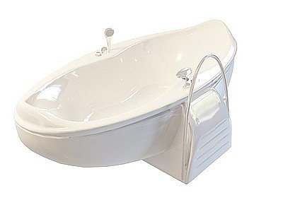 3d船式浴缸模型