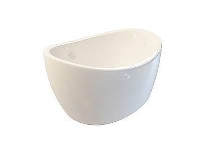 3d碗形浴缸模型