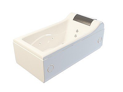 3d私人豪华浴缸模型