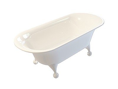 3d四脚单人浴缸模型