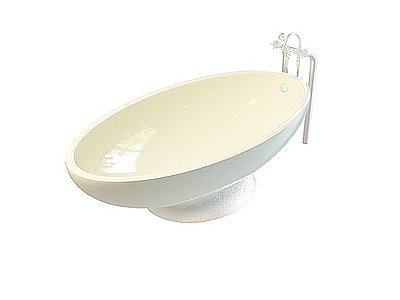 3d简约式浴缸模型