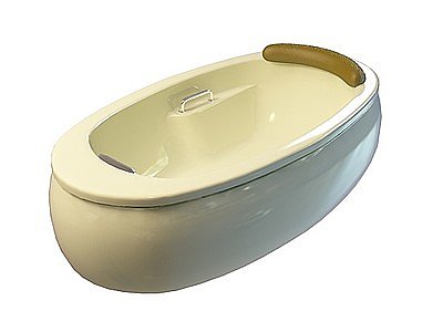 陶瓷椭圆浴缸模型3d模型