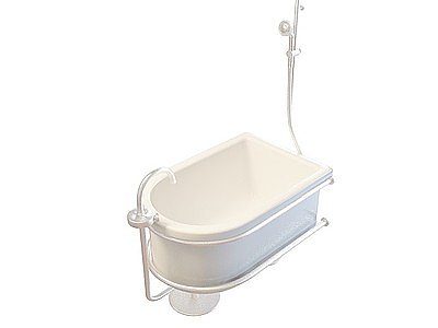 带托式浴缸模型3d模型