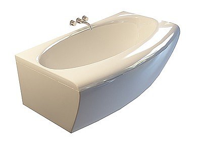3d流线型浴缸模型