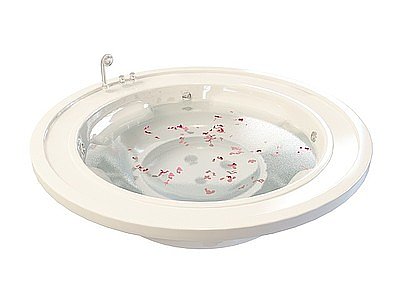 3d圆形独立浴缸模型