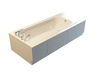 3d陶瓷釉面浴缸模型