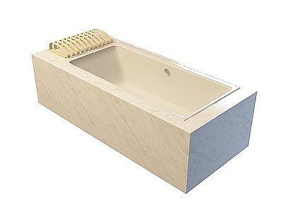 3d花岗岩浴缸模型
