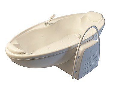 3d悬空小船式浴缸模型