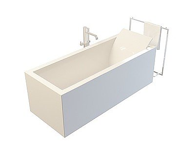 3d立体式浴缸模型