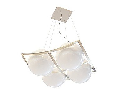现代球形吊灯模型3d模型