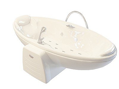 3d悬空式浴缸模型