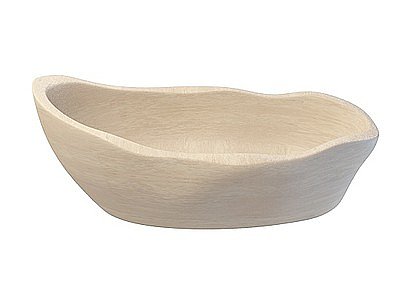 3d木质船形浴缸模型