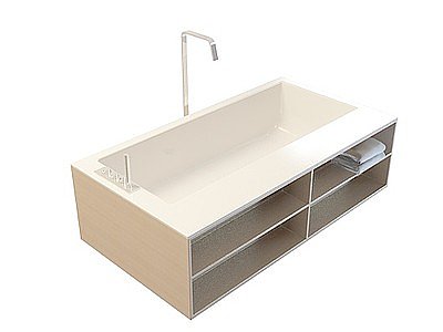 3d水龙头浴缸模型