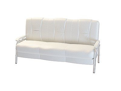3d白色沙发模型