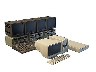 电脑控制台模型3d模型