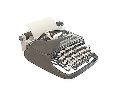3d打字机模型