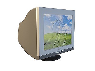 3d大头台式电脑显示器模型
