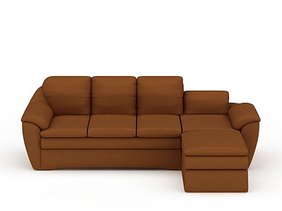 进口U型沙发模型3d模型