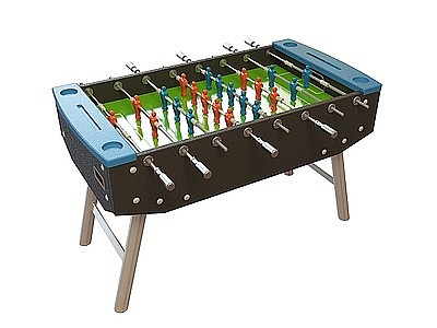 3d足球游戏台模型