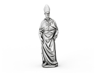 罗马教皇模型3d模型