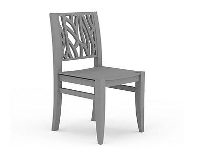 创意木制椅子模型3d模型