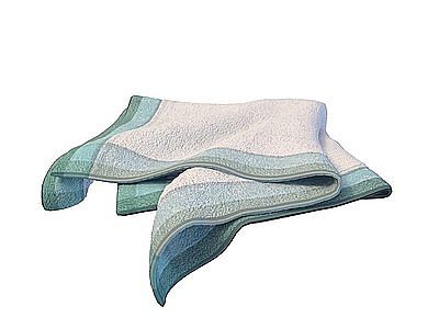 3d方形毛巾模型