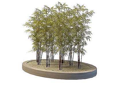 园林景观竹子模型