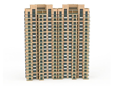 居住楼模型3d模型