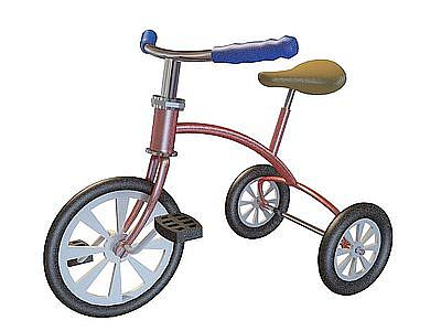 三轮自行车模型3d模型