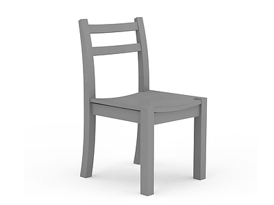 3d家用木制椅模型