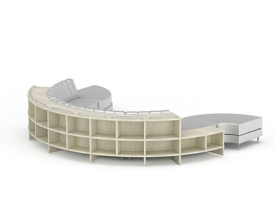 半圆形沙发模型3d模型