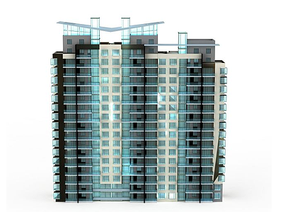 现代大楼建筑模型3d模型