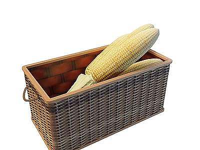 3d玉米筐模型