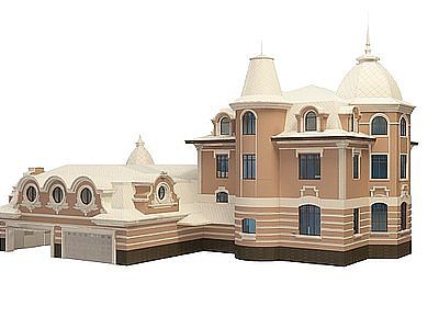 3d独栋别墅模型