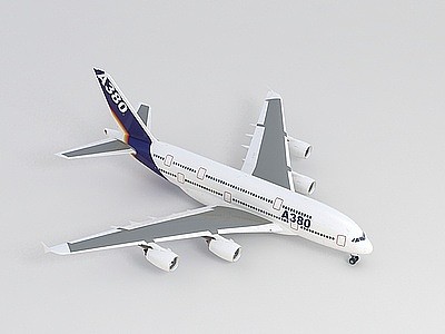3dA380客机模型
