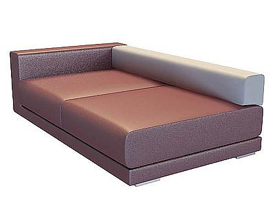 3d皮质沙发模型
