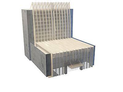 办公楼模型3d模型