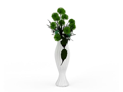 3d绿毛草植物免费模型